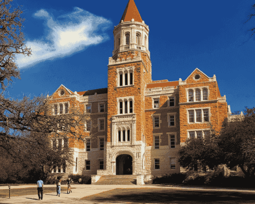 Texas University Landmark Diamond Painting