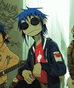 The Gorillaz Cartoon Diamond Painting