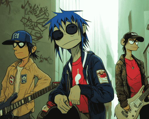 The Gorillaz Cartoon Diamond Painting