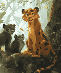 The Jungle Book Animal Diamond Painting