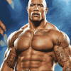 The Rock WWE Icon Diamond Painting