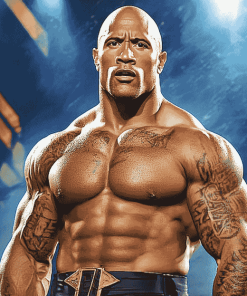 The Rock WWE Icon Diamond Painting