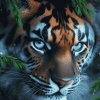 Tiger Blue Eyes Diamond Painting