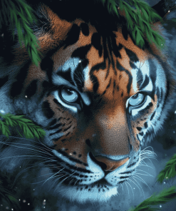 Tiger Blue Eyes Diamond Painting