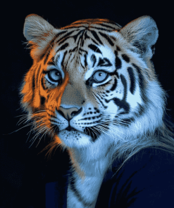 Tiger With Brilliant Eyes Diamond Painting