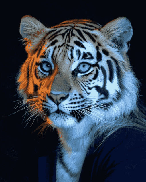 Tiger With Brilliant Eyes Diamond Painting