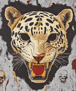 Tiger and Skull Diamond Painting