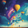 Tornado Balloon Animation Diamond Painting