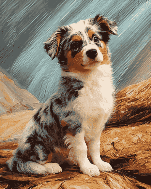 Toy Aussie Puppies Diamond Painting