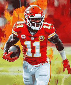 Tyreek Hill Famous Footballer Diamond Painting