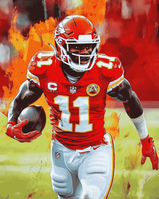 Tyreek Hill Famous Footballer Diamond Painting