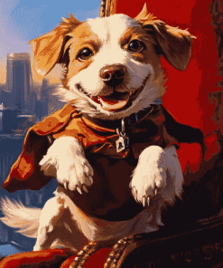 Underdog Puppy Friends Diamond Painting