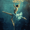 Underwater Women Dancer Diamond Painting