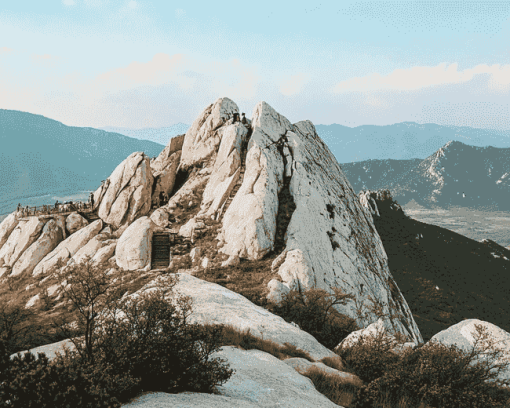 Uslan Rock Mountain Scenery Diamond Painting