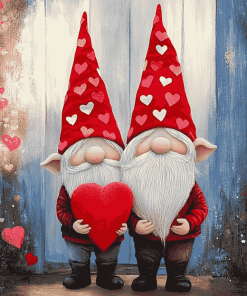 Valentine Gnomes Diamond Painting