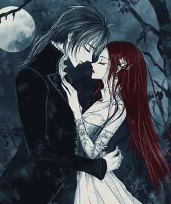 Vampire Night Romance Anime Diamond Painting