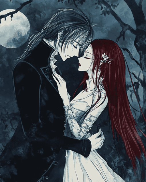 Vampire Night Romance Anime Diamond Painting