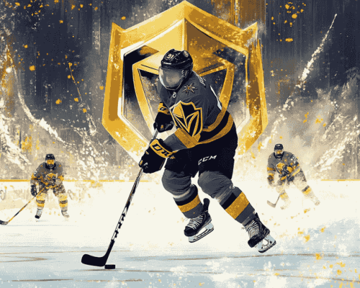 Vegas Golden Knights Ice Hockey Diamond Painting