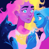 Vibrant Lore Olympus Animation Diamond Painting