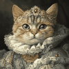 Victorian Cat Art Diamond Painting