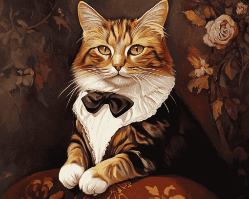 Victorian Cat Diamond Painting