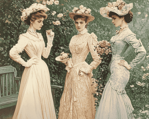 Victorian Ladies Elegance Diamond Painting