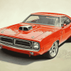 Vintage 1971 Roadrunner Diamond Painting