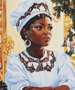 Vintage African Woman Diamond Painting