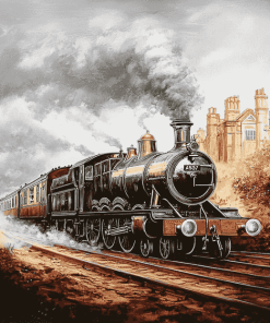 Vintage GWR Train Diamond Painting