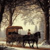 Vintage Horse Carriages Diamond Painting