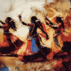 Vintage Indian Dance Diamond Painting