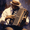 Vintage Musician Accordion Diamond Painting