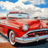 Vintage Red Mercury Car Diamond Painting