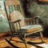 Vintage Rocking Chair Antiques Diamond Painting