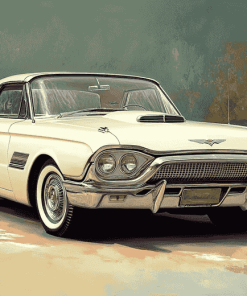 Vintage Tbird Car Diamond Painting