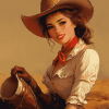 Vintage Western Women Diamond Painting