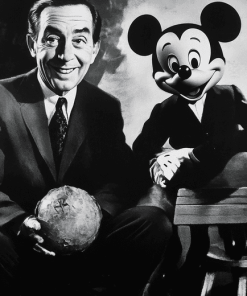 Walt Disney Mickey Mouse Black and White Diamond Painting