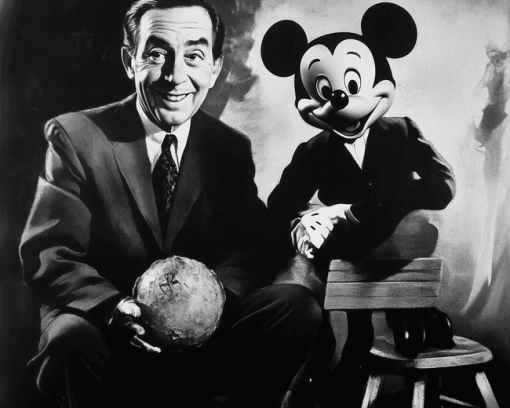 Walt Disney Mickey Mouse Black and White Diamond Painting