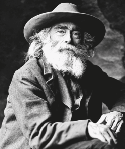 Walt Whitman Black White Diamond Painting