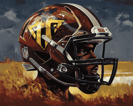 Washington Commanders Helmet Diamond Painting