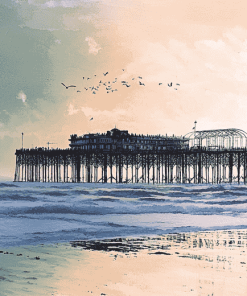 West Pier Brighton Seaside Diamond Painting