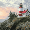 West Quoddy Maine Lighthouse Diamond Painting