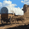 Western Wagons in Motion Diamond Painting