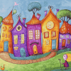 Whimsical Cartoon House Diamond Painting