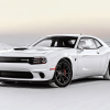 White Dodge Hellcat Muscle Car Diamond Painting