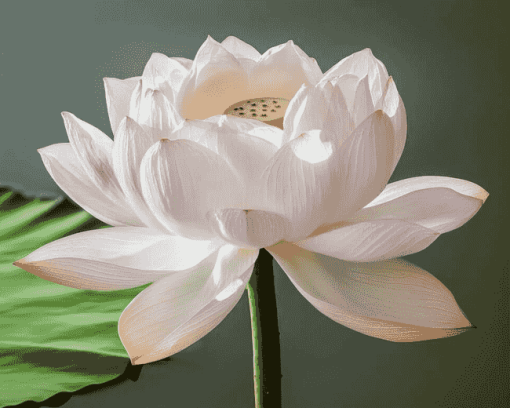 White Lotus Flower Diamond Painting