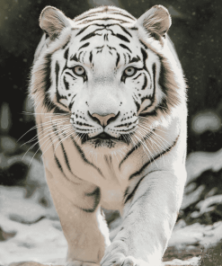 White Siberian Tiger Diamond Painting