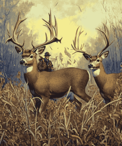 Whitetail Deer Vintage Diamond Painting