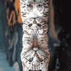 Wild Cats Reflection Diamond Painting