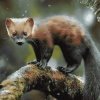 Wild Marten Animal Diamond Painting